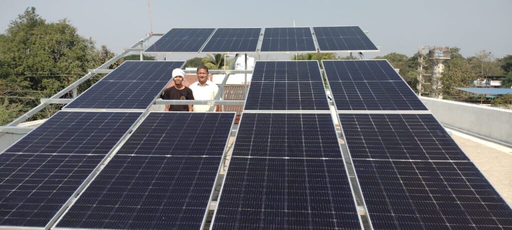 Solar system Installation at MASA DB Patel School_3